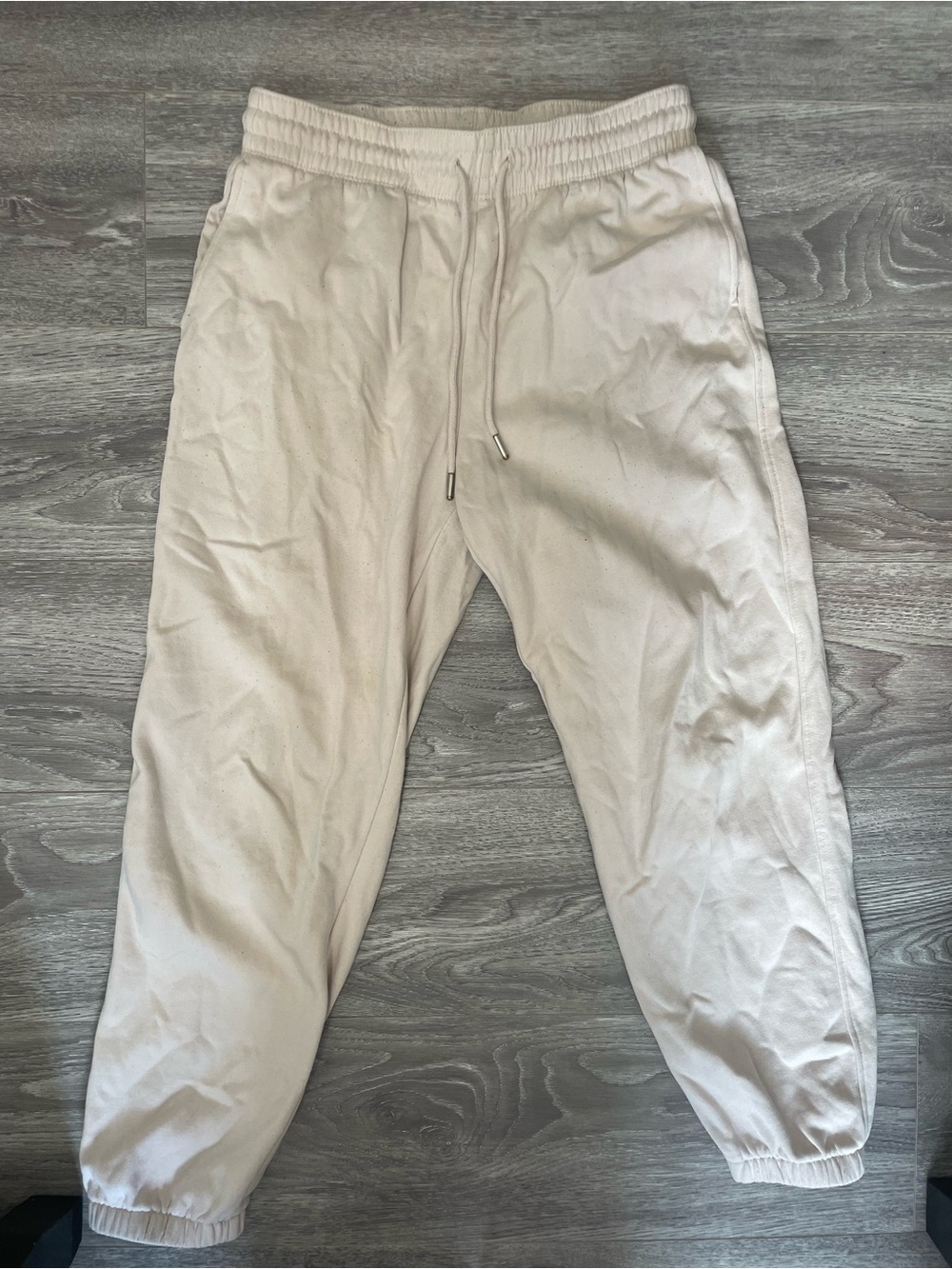 H&M Cream Women’s Jogger Sweatpants